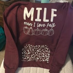 Burgundy Hoodie size XL